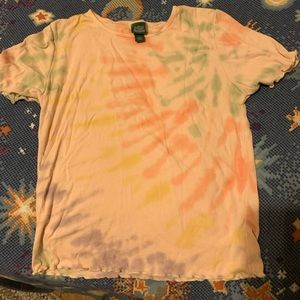 tye dye crop top